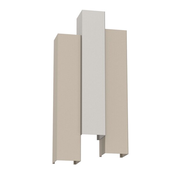 Applique Métal Beige Gris clair H:72 cm GU10 indirect