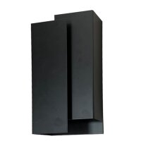 Dekorative Wandlampe in Schwarz G9 H:28,5 cm indirekt