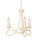 Lustre GOTICA 6 Crème 3xE14 à raccourcir Lampe rustique