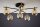 Deckenlampe Glas in Bernstein Metall G9 6-flammig
