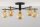 Deckenlampe Glas in Bernstein Metall G9 6-flammig