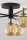 Deckenlampe Glas in Bernstein Metall G9 6-flammig