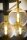 Deckenlampe Glas in Bernstein Metall G9 6-flammig