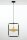 Moderne Pendelleuchte Metall Glas in Bernstein G9 Kugel