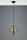 Moderne Pendelleuchte Metall Glas in Bernstein G9 Kugel