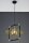 Moderne Pendelleuchte Metall Glas in Bernstein G9 Kugel