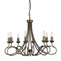 Lustre GOTICA 6 or antique Ø70cm à...