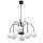 Lampe à suspendre 6 flammes verre métal Ø65 cm E14 confortable