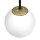 Applique Métal Verre Noir Blanc Laiton E14 Boule