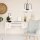 Suspension ronde en laiton noir blanc E14 Ø51 cm