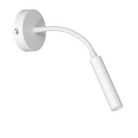 Wandspot Metall G9 akzentuiert T:35 cm Flexarm in Wei&szlig;