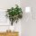Wandlampe Weiß Stoff Lesearm E27 G9 H:38 cm blendarm