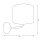 Wandlampe Weiß Gold Stoff Metall E27 H:24 cm blendarm