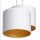 Blendarme Hängelampe Weiß Gold Stoff Metall B:58 cm