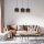 Hängelampe Schwarz Gold Stoff Metall L:75 cm blendarm