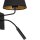 Applique murale noir or tissu conique bras de lecture E27 G9