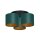 Deckenlampe Stoff Metall Petrol Gold &Oslash;45 cm blendarm
