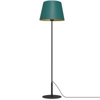 Lampadaire métal tissu 154 cm E27 pétrole...
