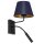 Applique bleue or tissu bras de lecture E27 G9 conique