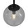 Wandlampe Metall Glas Schwarz Rauchgrau Messing E14