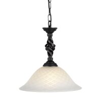Lampe &agrave; suspension ANOUK &Oslash;34cm Noir...