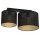 Deckenleuchte Metall E27 Schwarz Gold L:44 cm 2-flammig