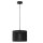 Schwarze H&auml;ngelampe Metall &Oslash;25 cm rund E27 Loft