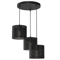 Pendelleuchte Metall Schwarz Ø45 cm E27 Loft...