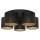 Lampe de plafond m&eacute;tal &Oslash;58 cm E27 5-flmg Loft noir or