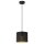 Pendelleuchte Metall in Schwarz Gold &Oslash;18 cm E27 Loft