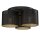 Deckenlampe Metall &Oslash;45 cm rund E27 Loft in Schwarz Gold