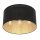 Deckenleuchte Metall &Oslash;40 cm rund E27 Loft Schwarz Gold