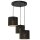 Suspension m&eacute;tal noir or &Oslash;45 cm E27 Loft