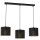 Pendelleuchte Metall in Schwarz Gold 75 cm E27 Loft