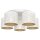 Deckenlampe Metall &Oslash;58 cm E27 5-flmg Loft Wei&szlig; Gold