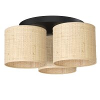 Lampe de plafond rotin métal Ø45 cm E27...