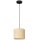 Pendelleuchte Rattan Metall &Oslash;18 cm rund E27 Loft