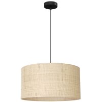 Runde Hängelampe Rattan Metall Ø40 cm E27...