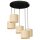 Loft Pendelleuchte Rattan Metall rund &Oslash;58 cm E27 5-flmg