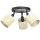 Verstellbarer Deckenspot Rattan Metall &Oslash;34 cm rund
