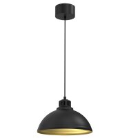 Loft Lampe &agrave; suspendre Noir Or M&eacute;tal...