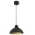 Loft H&auml;ngelampe Schwarz Gold Metall &Oslash;30 cm akzentuiert