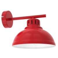 Loft Applique M&eacute;tal Rouge Blanc P:26 cm E27...