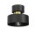 Stilvolle Deckenlampe in Schwarz Gold &Oslash;20,5 cm E27 Loft
