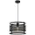 Runde H&auml;ngelampe Metall Schwarz &Oslash;30 cm Loft stylisch