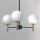 Deckenleuchte Glas Metall Schwarz Gold E27 3-flammig