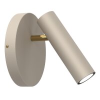 Spot mural flexible Beige Or GU10 H:19,5 cm...