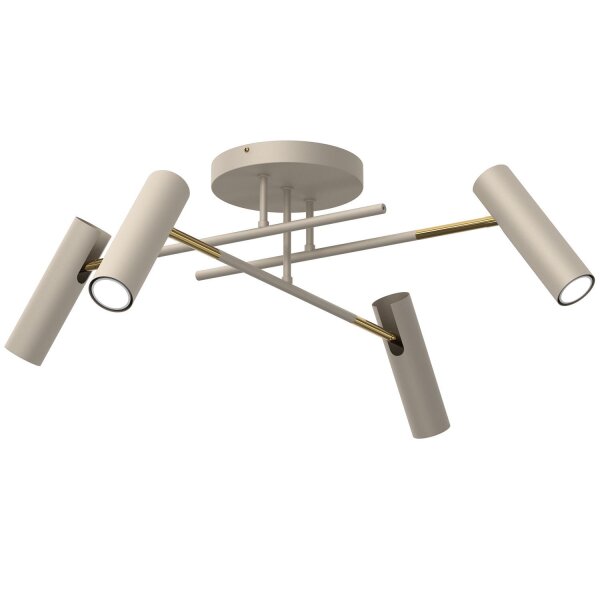 Verstellbarer Deckenspot in Gold GU10 H:24 cm stilvoll