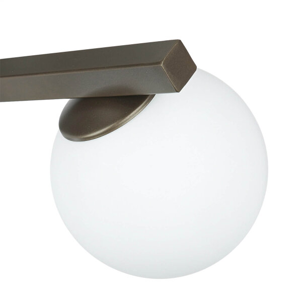 Deckenlampe Glas satiniert L:70 cm in Titanium Gold