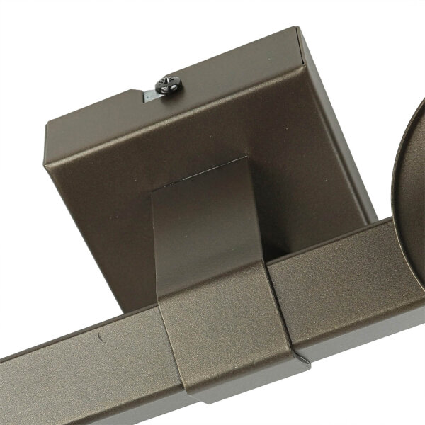 Deckenlampe Glas satiniert L:70 cm in Titanium Gold